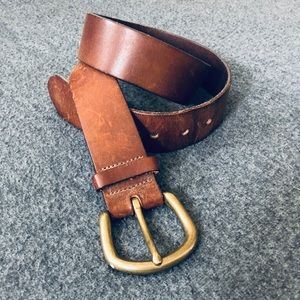Gap Brown Leather Belt, Size 32